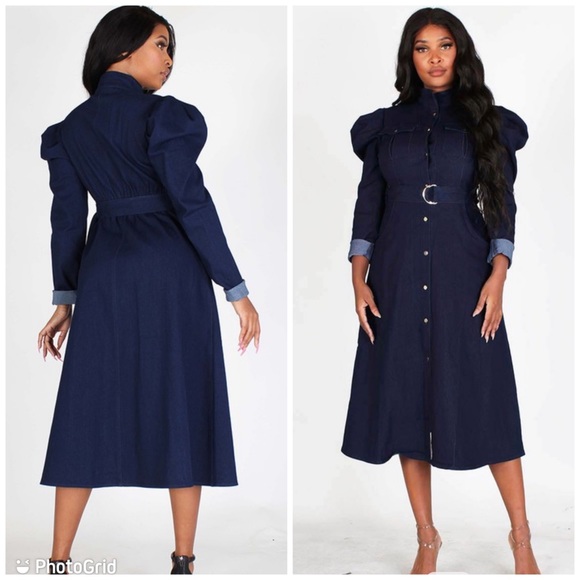 Denim.  dress - Picture 3 of 6